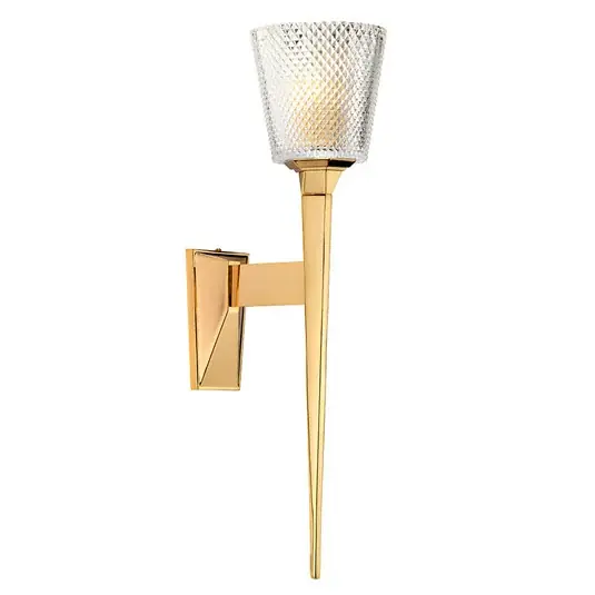 Applique LED Verity, IP44, oro lucido Solo Oggi