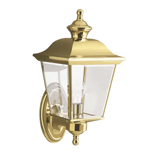 Applique esterni Bay Shore attacco sopra, oro Esclusivo