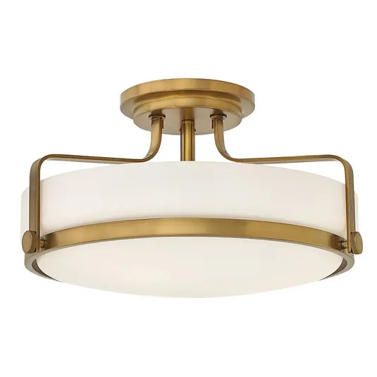 Plafoniera distanziata Harper, Ø 36,6cm, ottone Di Tendenza