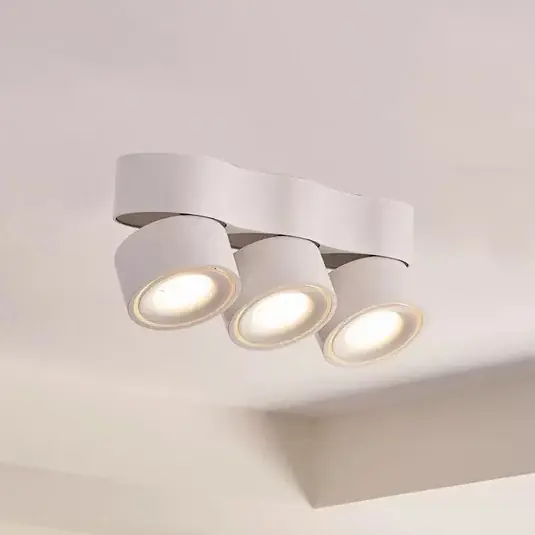 Arcchio Faretto da soffitto LED Rotari, lenti, a 3 luci, bianco Soddisfatti O Rimborsati