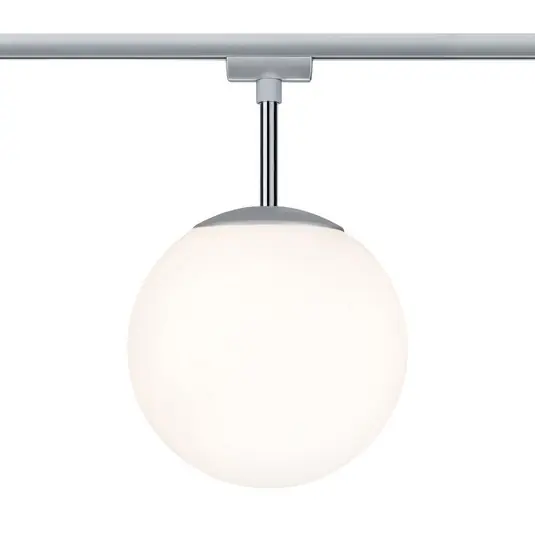 Paulmann URail Globe sferica cromo, vetro opale Nuova Collezione