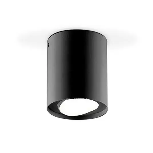 EVN Kardanus plafoniera LED Ø 9 cm, nero Quantità Limitata