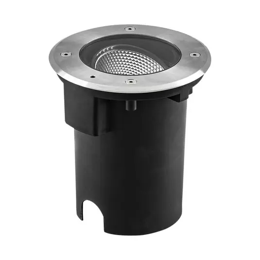 Promo Stagionale EVN Pentola faretto da incasso per pavimento a LED Ø 18 cm acciaio inox