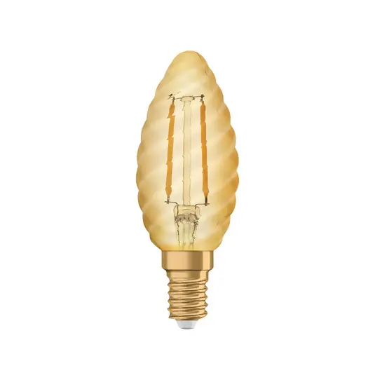 Radium LED Essence Ambiente E14 2,5W scanalata oro Compra Oggi Stesso