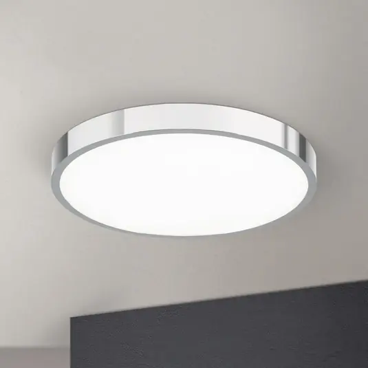 Plafoniera LED Bully, cromo, Ø 28 cm Spedito Oggi