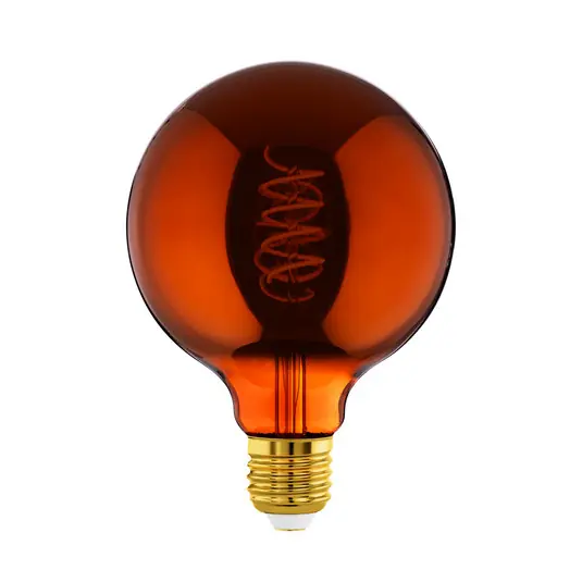 LED globe E27 G125 4W 2.000K filamenti rame Di Tendenza