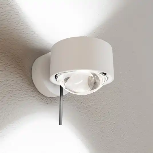 Puk! 80 Wall spot LED lenti trasparente bianco Offerta Del Giorno
