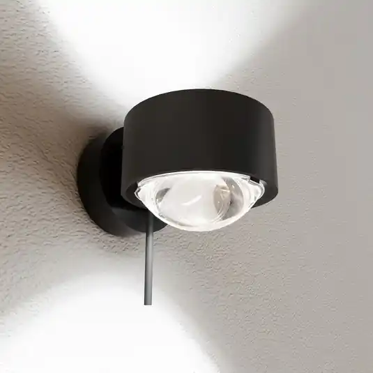 Puk! 80 Wall spot LED lenti trasparente nero Professionale