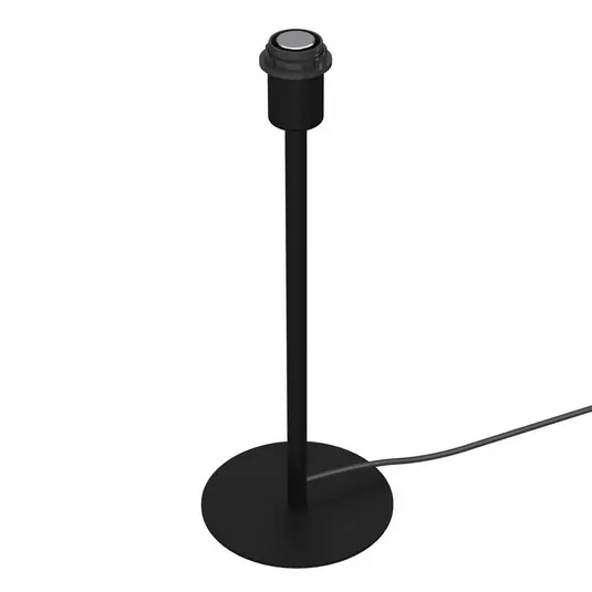 Lampada da tavolo Arden senza paralume, nera, altezza 44cm Ultime Pezzi