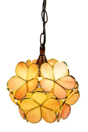 Spedizione Espresso Lampada a sospensione 5LL-6093 stile tiffany, rosa