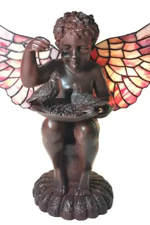 Lampada da tavolo 5LL-6049 angelo in stile tiffany Offerta Speciale