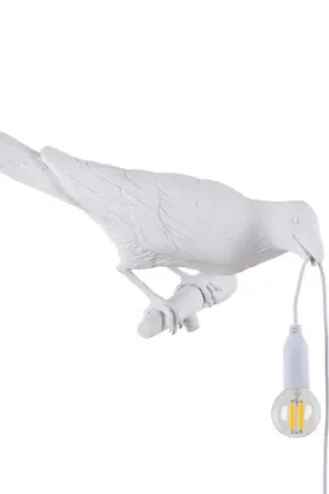 Super Prezzo SELETTI Bird Lamp lampada decorativa da parete per esterni, destra, bianco