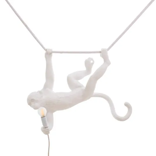 LED a sospensione Monkey Lamp bianco oscillante Professionale