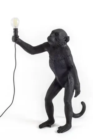Lampada LED da terrazza Monkey Lamp in piedi nero A Buon Prezzo
