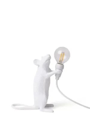 Ultima Occasione SELETTI Mouse Lamp Lampadina LED lampada decorativa USB verticale bianco