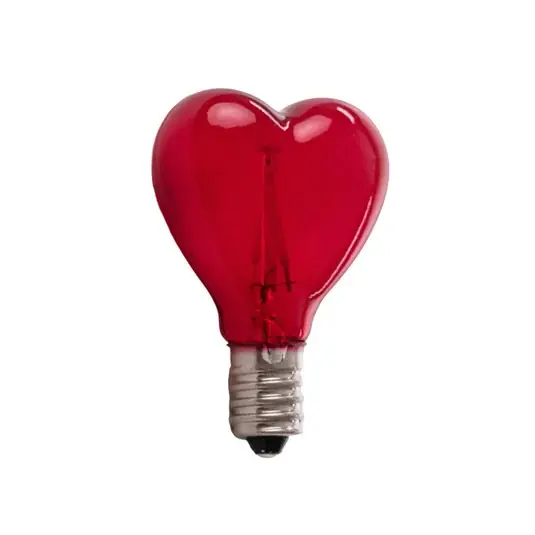 SELETTI lampadina LED E14 1W 5V, Mouse Lamp, cuore rosso Prezzo Di Fabbrica
