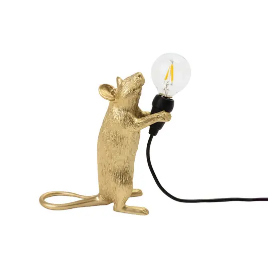 SELETTI Mouse Lamp Lampadina LED lampada decorativa USB in piedi oro Compra Adesso
