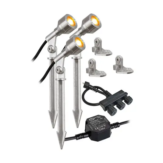 Economico EVN P68123502-3 faro LED da esterni set 3x, 3.000K
