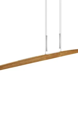 HerzBlut Lampada a sospensione a LED in rovere oliato 170cm Promozione