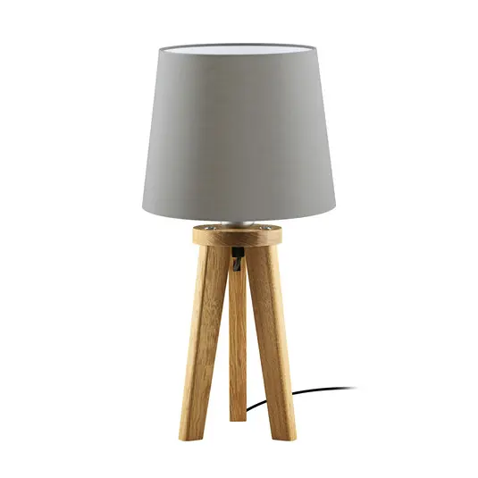 Sconto HerzBlut Elli lampada tavolo, rovere oliato/talpa