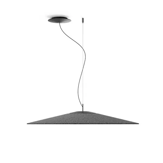 Miglior Prezzo Luceplan Koinè LED a sospensione feltro 927 Ø86cm antracite