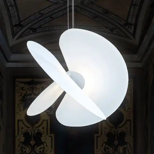 Luceplan Levante lampada LED a sospensione bianca Ø60cm 28W Compra Adesso
