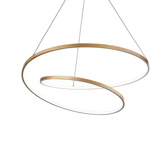 Ideal Lux Oz Lampada a sospensione LED Ø 80 cm, ottone Prezzo Scontato