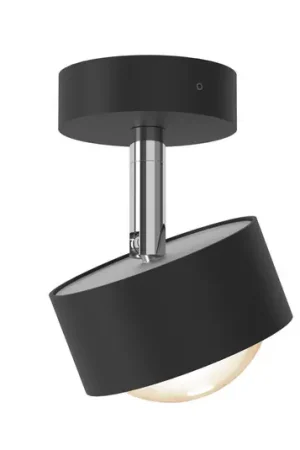 A Buon Prezzo Puk! 80 Turn up/downlight lente nero/cromo