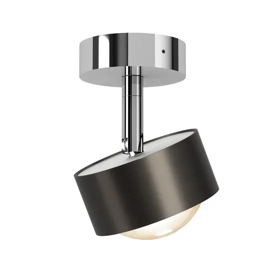 Popolare Puk! 80 Turn up/downlight lente marrone/cromo