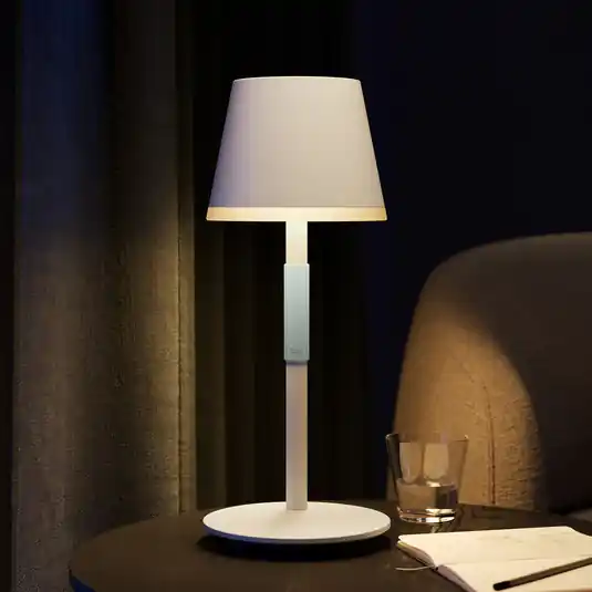 Philips Hue Go LED da tavolo con paralume, bianco Popolare