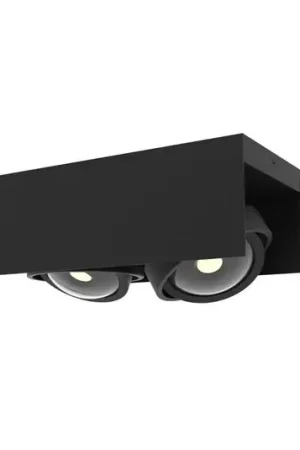 Quantità Limitata MEGATRON Cardano spot LED da soffitto 2 luci nero