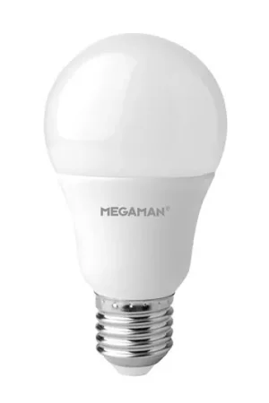MEGAMAN E27 7W LED A60 810 lm 2.700K opale Ordina Subito