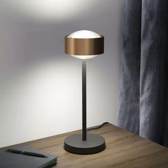 Professionale Puk! 120 Eye Table LED lenti satinate rame/nero