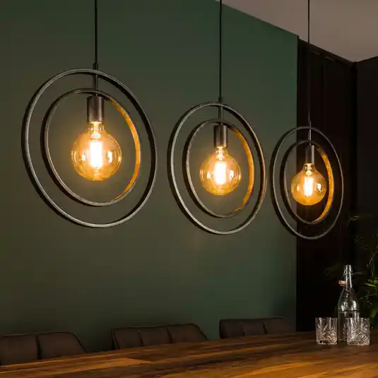 Sospensione Ringelbach antracite lineare 3 luci Non Perdere