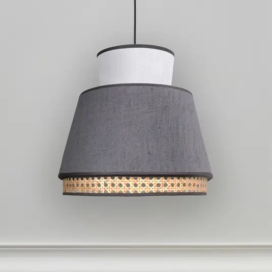 Scelto Dai Clienti MARKET SET Singapore XM Lampada a sospensione antracite/bianco