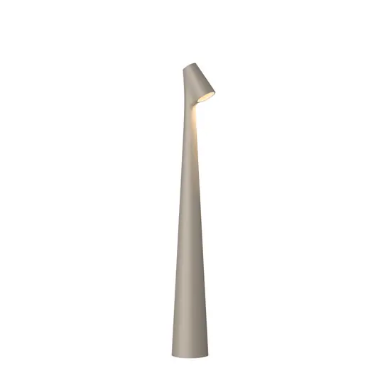 Vibia Lampada da tavolo a batteria a LED Africa, altezza 40 cm, beige scuro Più Venduto