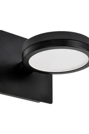 Promo Stagionale LIGHTME applique LED Aqua down 1 luce nero