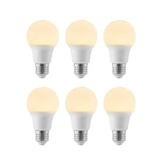 Lampadina LED E27 A60 8W 3.000K opale, set 6x Sconto