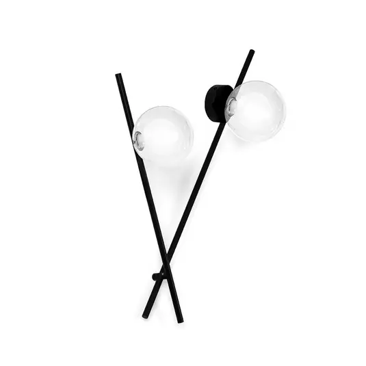 Subito Disponibile Applique Mikado, trasparente/ghiaccio, 2 luci