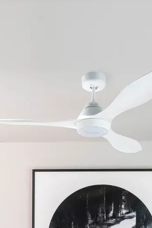 Ultime Pezzi Ventilatore LED soffitto Polaris L, 3 pale, bianco