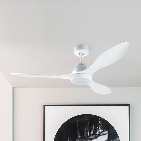 Ultime Pezzi Ventilatore LED soffitto Polaris L, 3 pale, bianco