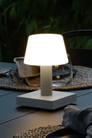 Lampada LED da tavolo Monaco esterni accu, bianco Prezzo Conveniente