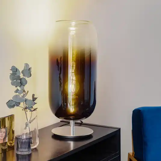 Artemide Gople lampada da tavolo blu/argento Popolare