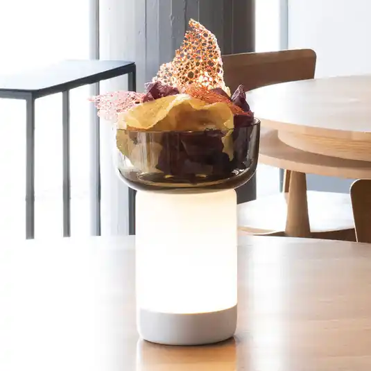 Subito Disponibile Artemide Bontà lampada LED da tavolo, coppa grigia