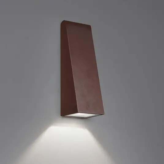 Popolare Artemide Cuneo Mini applique da esterni, ruggine
