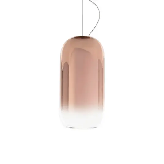 Artemide Gople Mini lampada sospensione, rame/nero Spedito Oggi