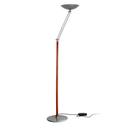 Economico Lampada a LED da pavimento Lib V, regolabile in altezza, argento