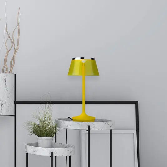 Offerta Lampo Aluminor La Petite Lampe LED da tavolo, giallo