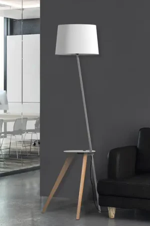 Aluminor Trio piantana con mensola e USB Bestseller