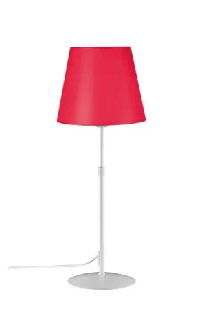 Aluminor Store lampada da tavolo, bianco/rosso Popolare